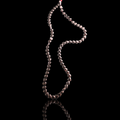 Hematite bead strand- 4mm hearts