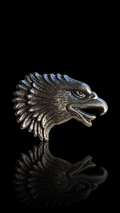 Concho-Eagle Head screwback
